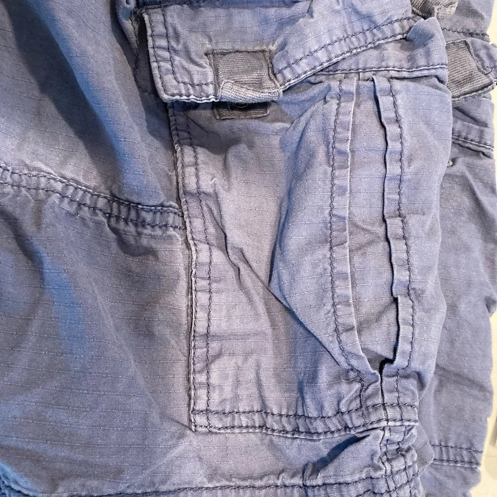 OP 100% Cotton Cargo Shorts Activewear Outdoorsy Pockets Blue/Denim Color